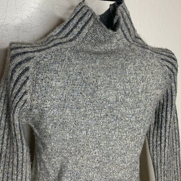 Zara Knit Collection Wool Blend Mock Neck Pullover Sweater - Picture 2 of 8